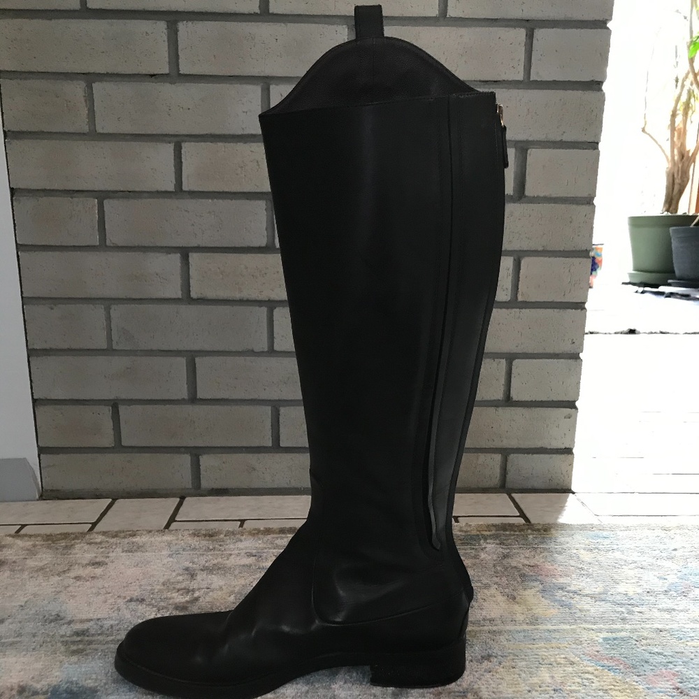 Gucci Equestrian Leather Riding Boots - Picture 2 of 4